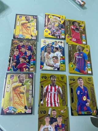 Colección cromos Balón de Oro Adrenalyn. Leer