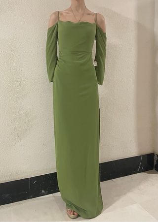 Vestido Lady Pipa verde oliva