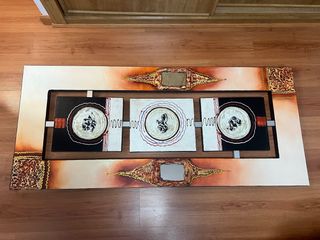 Cuadro Decorativo Abstracto Beige Naranja