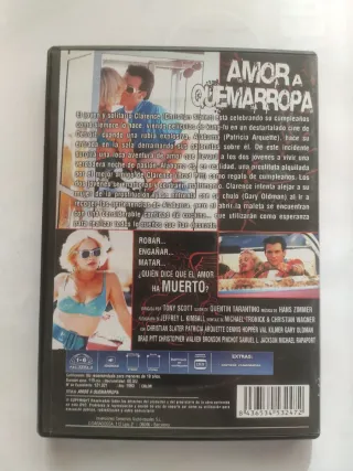 DVD Amor a Quemarropa (Quentin Tarantino)