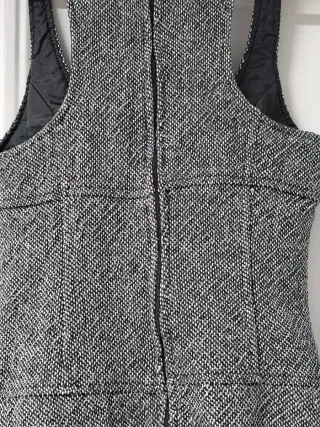 Vestido Pichi Vintage Zara Gris