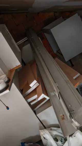 Cocina desmontada poco uso, en madera de haya