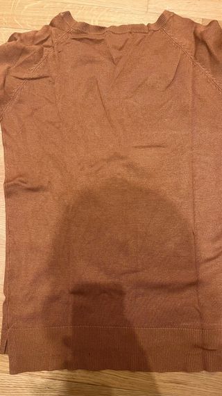 Jersey Easy Wear Marrón Manga Larga