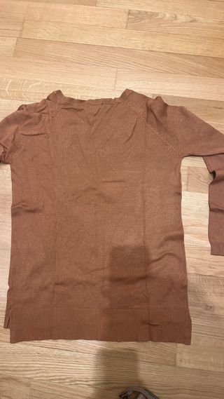 Jersey Easy Wear Marrón Manga Larga