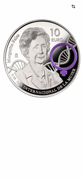 Moneda 10 euros de Plata Margarita Salas 2024 8M