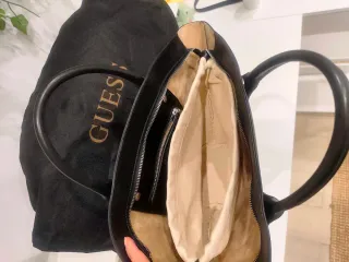 Bolso Guess Piel Auténtica Negro