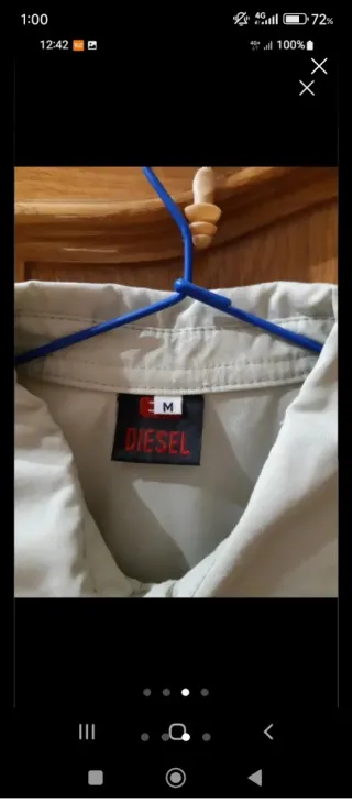 Camisa Diesel M Manga Corta Beige