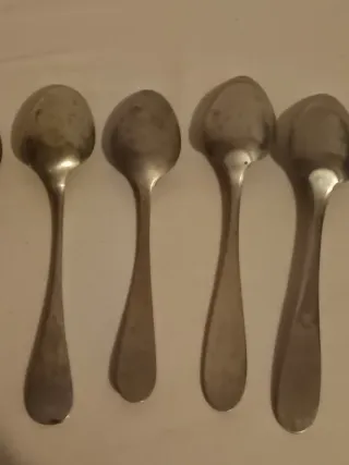 Set 5 Cucchiai Argento Alpaca Iniezione 900