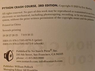 Python Crash Course, 3rd Edition: A Hands-On, P...