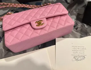 Bolsa Chanel Classic Flap Rosa