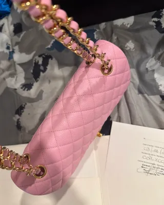 Bolsa Chanel Classic Flap Rosa