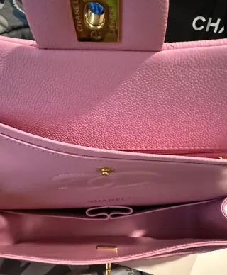 Bolsa Chanel Classic Flap Rosa