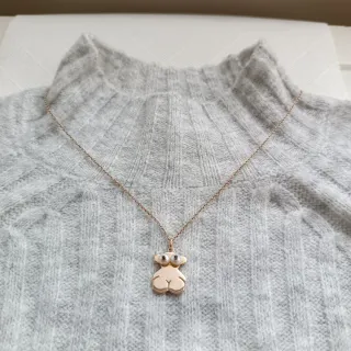 Colgante y cadena Tous oso perlas en plata