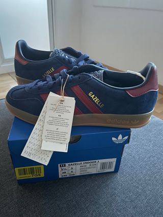 Adidas Gazelle Indoor 38 Azul Marino nuevas