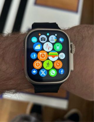 Smartwatch Ultra 2 Negro y Plateado