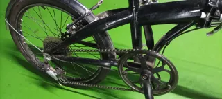 Bicicleta plegable negra