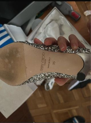 Tacones Jimmy Choo Plateados