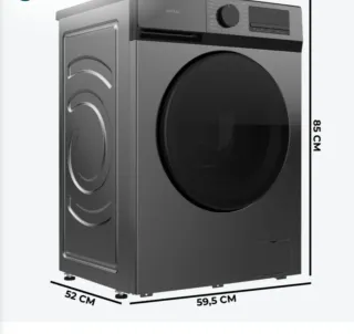 Lavadora Cecotec Negra 8kg. Bolero DressCode 8450