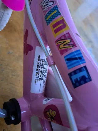 Bicicleta infantil rosa Minnie Mouse