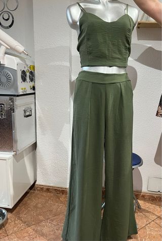 Conjunto top y pantalón ancho