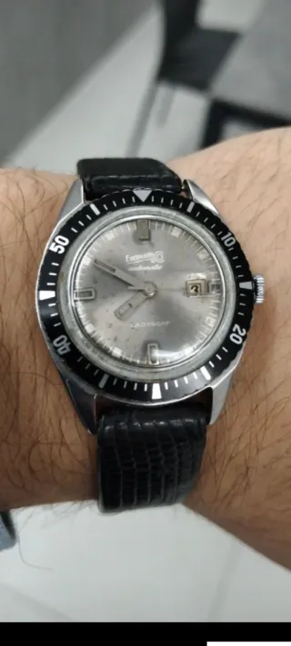 Orologio Eberhard Ladyscaf 300 Skin Diver Vintage Anni '70