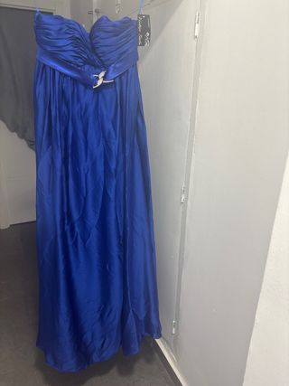 Vestido de fiesta azul electrico