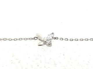 collar plata 925mm con piedra con circonita 21cm