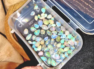 Ópalos Multicolor y Naranja