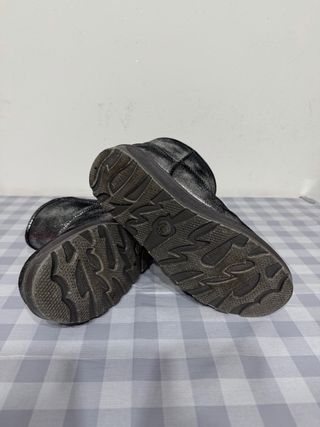 Stivali GoGo Donna Tg 40 Glitter Nero Argento