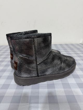 Stivali GoGo Donna Tg 40 Glitter Nero Argento