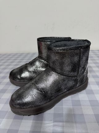 Stivali GoGo Donna Tg 40 Glitter Nero Argento