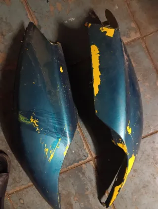 Chapas Traseras Jog R/RR Azul/Amarillo