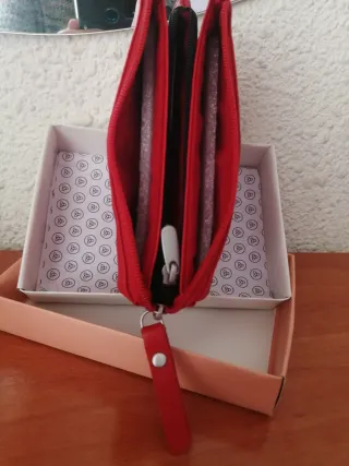 MONEDERO 5 DEPARTAMENTOS DE PIEL LUGUPELL.