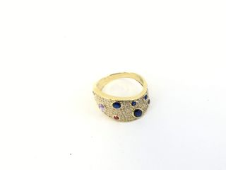 anillo oro 18k con piedra con circonita