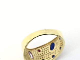 anillo oro 18k con piedra con circonita