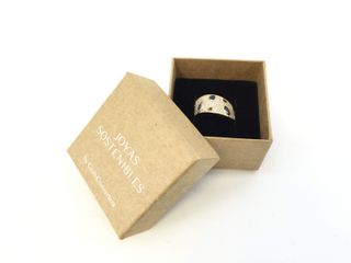 anillo oro 18k con piedra con circonita