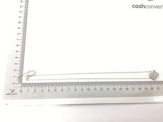 cadena plata 925mm con piedra con circonita 19 2.5cm