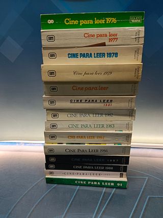 Cine para leer, 14 libros, tomos de los años 76-77-78-79-80-81-82-83-84-86-87-88-89 y 1991, mensajero
