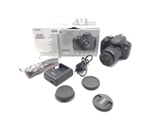 camara digital reflex canon eos 2000d+ef-s 18-55mm dc iii