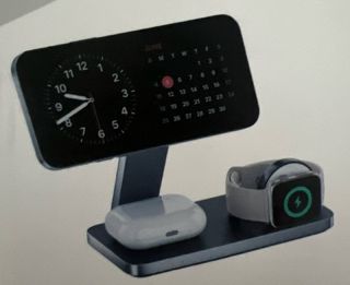 Cargador inalámbrico con mag\-Safe, estación de Carga iPhone 3 en 1 para Apple Watch, Cargador inalámbrico inductivo para iPhone Air 17 16 15 14 13 12, Apple Watch, AirPods Pro con Adaptador rápido