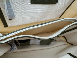 Bolso Tote Tommy Hilfiger Lona Beige Verde