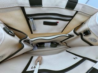 Bolso Tote Tommy Hilfiger Lona Beige Verde