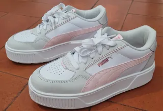 Tênis Puma Rosa e Branco Tamanho 39