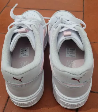 Tênis Puma Rosa e Branco Tamanho 39