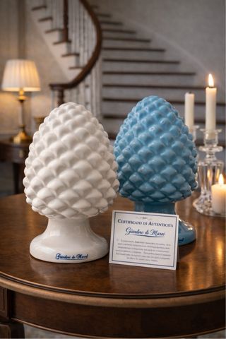 Set 2 Pigne in ceramica 14 cm