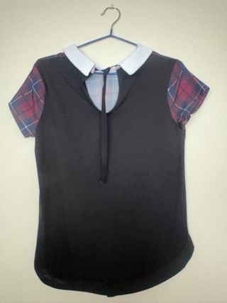 Camiseta Bershka cuadros talla S