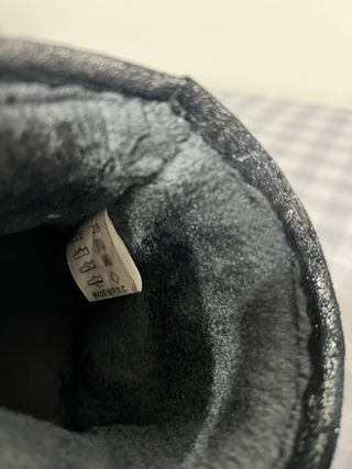 Stivali donna n.39 glitter nero/argento