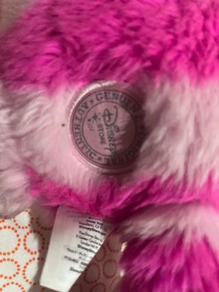 Peluche Gato Sonriente Rosa Rayas