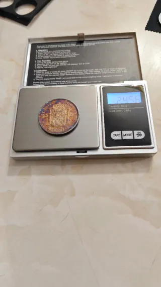 5 Pesetas *Impresionante pátina* 1878 AlfonsoXII