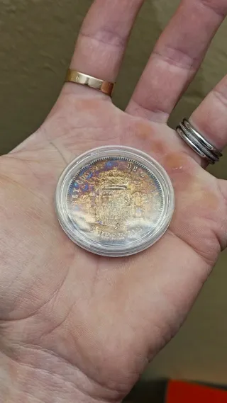 5 Pesetas *Impresionante pátina* 1878 AlfonsoXII